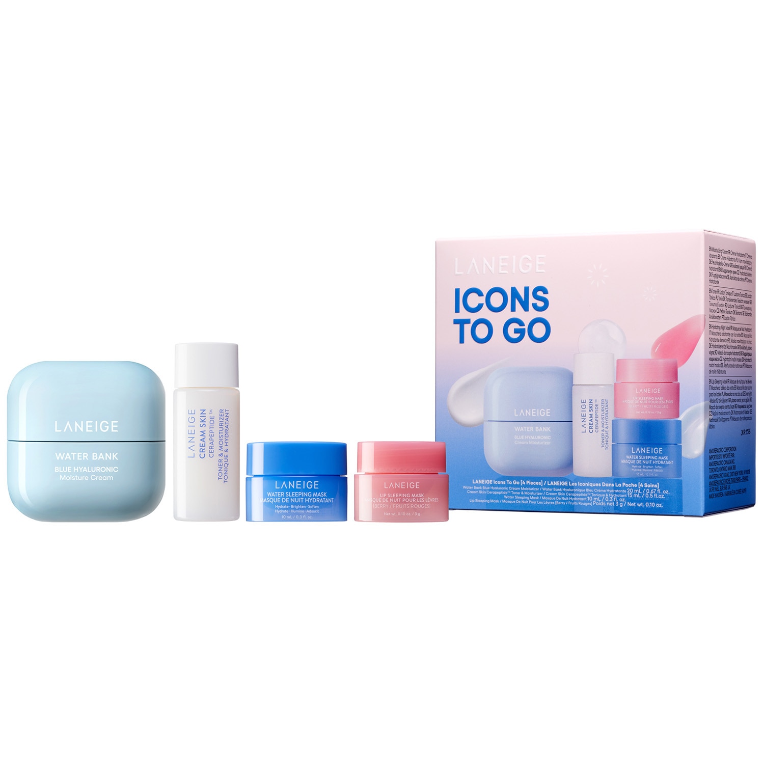 ICONS TO GO SET (SET HIDRATANTE PARA CUIDADO DE LA PIEL)